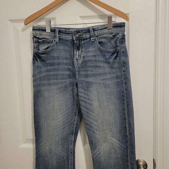 TK Axel Brand Stretch Bootcut Denim Jeans Distressed Youth Size 20 - Picture 2 of 9